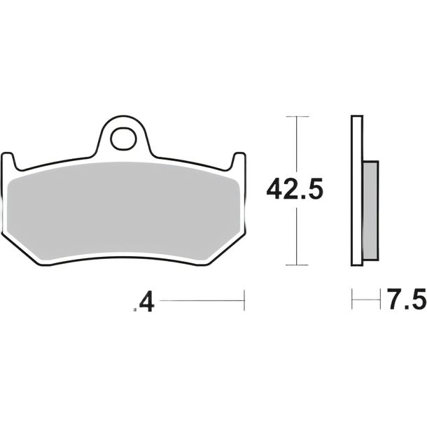 Pastiglie dei freni Brembo 07GR35SP in metallo sinterizzato con omologazione per MV Agusta Brutale 989 990 R F3 RR S F4 ABS 675 - 1090 ccm Anno 1999 - 2023