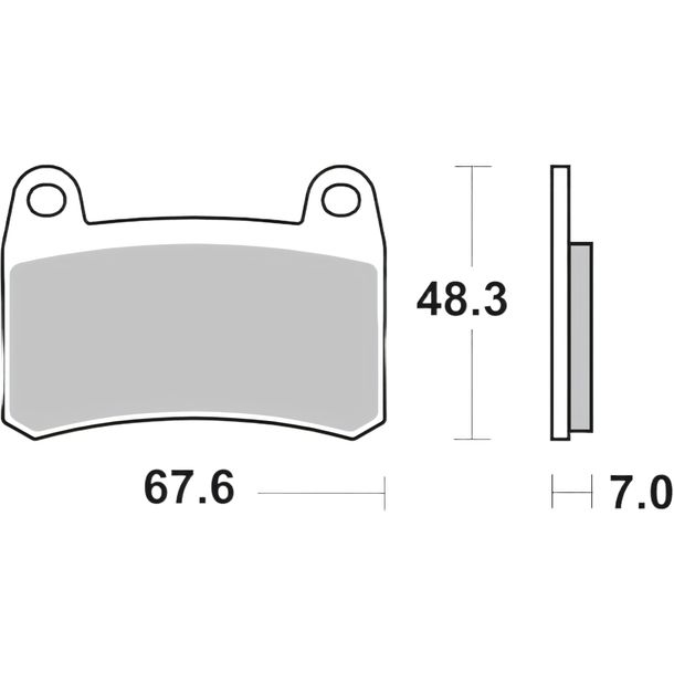 Bremsbeläge Brembo 07GR83SA Sinter-Metall mit Zulassung für Benelli BN R S ABS 251 - 302 ccm Bj. 2014 - 2023
