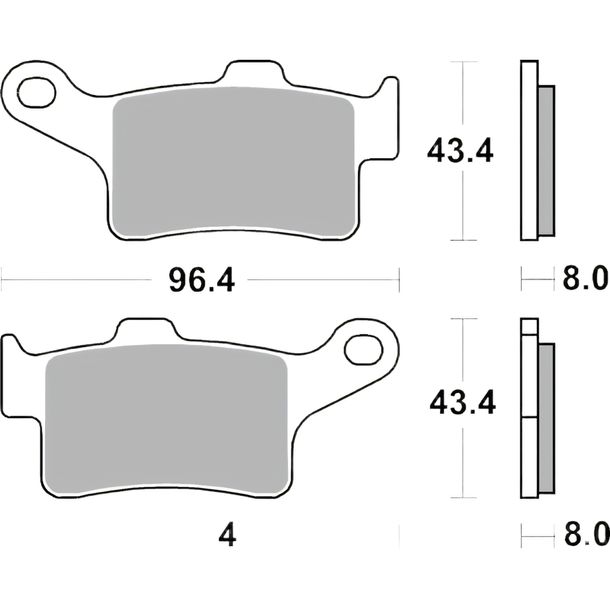 Pastiglie dei freni Brembo 07GR88SA in metallo sinterizzato con omologazione