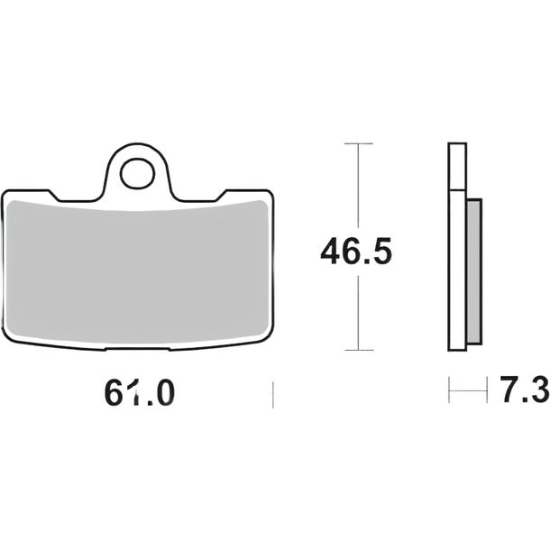 Brake pads Brembo 07HD19SA sintered metal with approval for Buell CR X1 Lightning XB 12 R Fireboldt 1125 / 1200 ccm Year 2008 - 2010