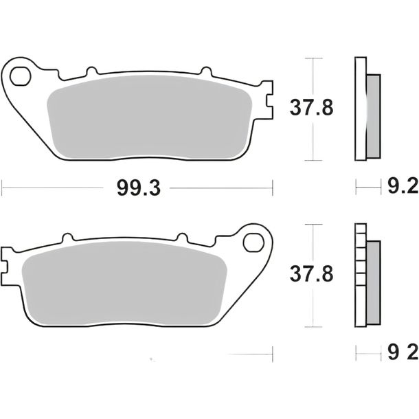 Pastiglie dei freni Brembo 07HO13SP in metallo sinterizzato con omologazione per Honda VFR F FA X Crossrunner ABS CB R RA 800 - 1200 ccm Anno 2008 - 2023