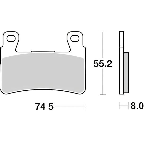 Pastiglie dei freni Brembo 07HO45RC in carbonio ceramico per Honda CB EX RS VTR SP-2 SP-1, Hyosung ST i CBR FS RR Fireblade 125 - 1100 ccm Anno 1998 - 2019