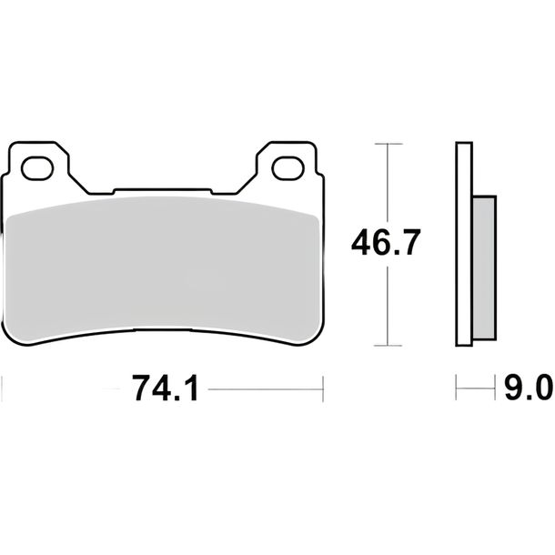 Brake pads Brembo 07HO50RC carbon ceramic for Honda VFR Crossrunner X F CBR RR ABS SA Fireblade SP CB R RA 600 - 1000 ccm Year 2004 - 2021