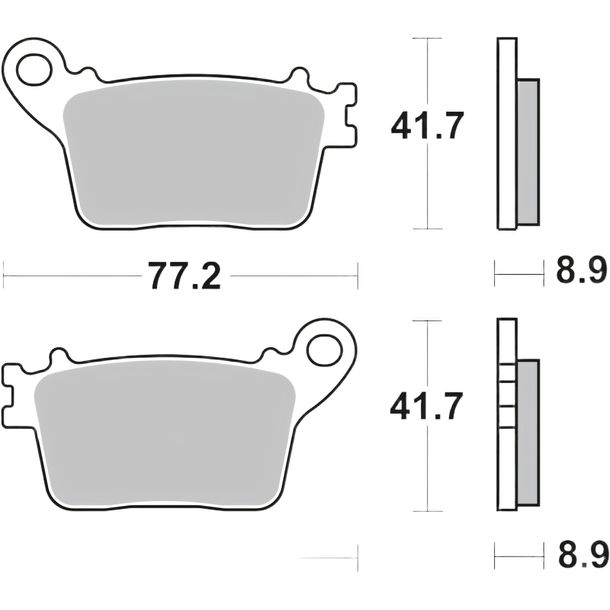 Pastiglie dei freni Brembo 07HO59SP in metallo sinterizzato con omologazione per Yamaha Niken, Honda CBR SA Fireblade SP ABS Kawasaki ZX-10R RR 600 - 1000 ccm Anno 2006 - 2023