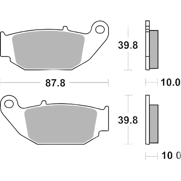 Pastillas de freno Brembo 07HO61SD metal sinterizado con homologación para Honda CRF L M 250 / 300 ccm Año 2012 - 2023