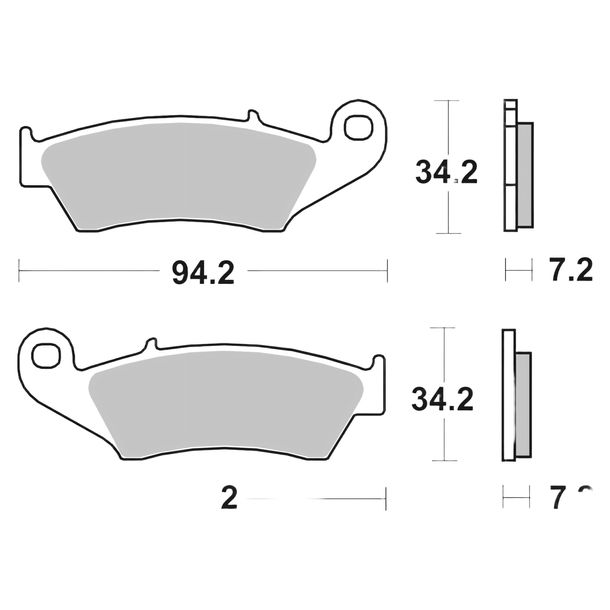 Bremsbeläge Brembo 07KA17TT Carbon Ceramic mit Zulassung für Beta RR Enduro EFI Racing, Gas EC Honda CR R CRF F X RX XR 125 - 650 ccm Bj. 1979 - 2024