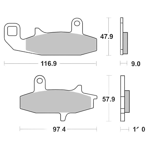 Pastillas de freno Brembo 07SU15SA metal sinterizado con homologación para Suzuki DR Big S R RS Dakar 650 - 800 ccm Año 1989 - 1994