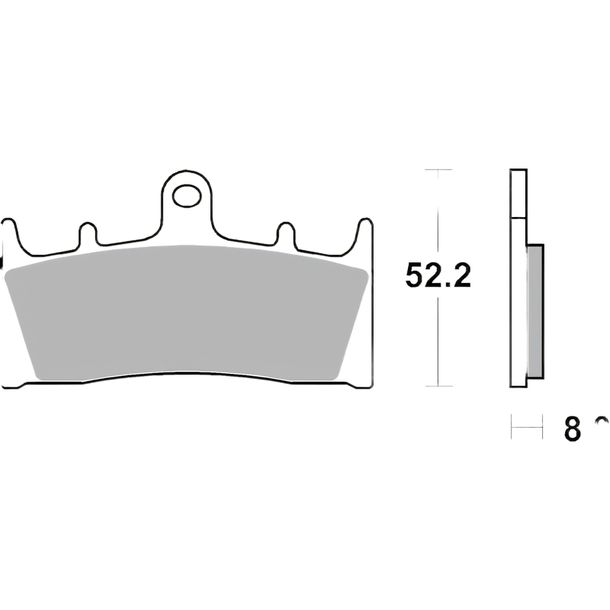 Brake pads Brembo 07SU1907 carbon ceramic with approval for Kawasaki ZRX S R, Suzuki GSX-R W P.R Hayabusa TL GSX 600 - 1500 ccm Year 1993 - 2007