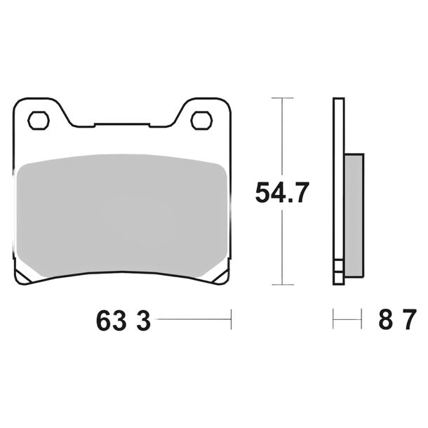 Bremsbeläge Brembo 07YA11SP Sinter-Metall mit Zulassung für Yamaha BT Bull Dog FJ U T FZX L GTS Omega A TRX VMX V-Max XJ F XV Virago YZF R Thunderace FZ Bj. 1981 - 2007