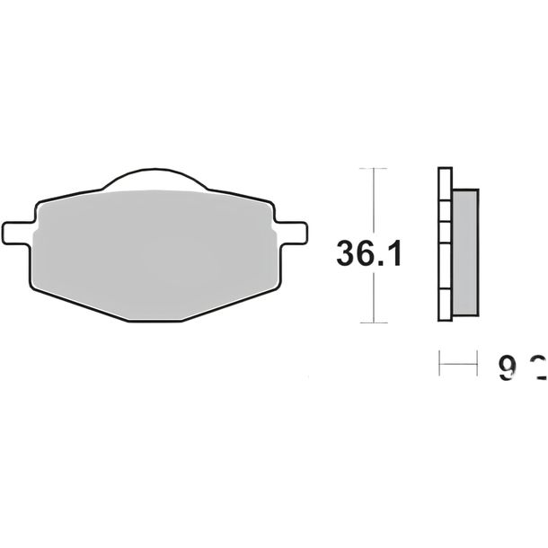 Plaquettes de frein Brembo 07YA14SD en métal fritté avec homologation pour Yamaha TDR R TT XT E YFZ A H T W Banshee 125 - 600 ccm