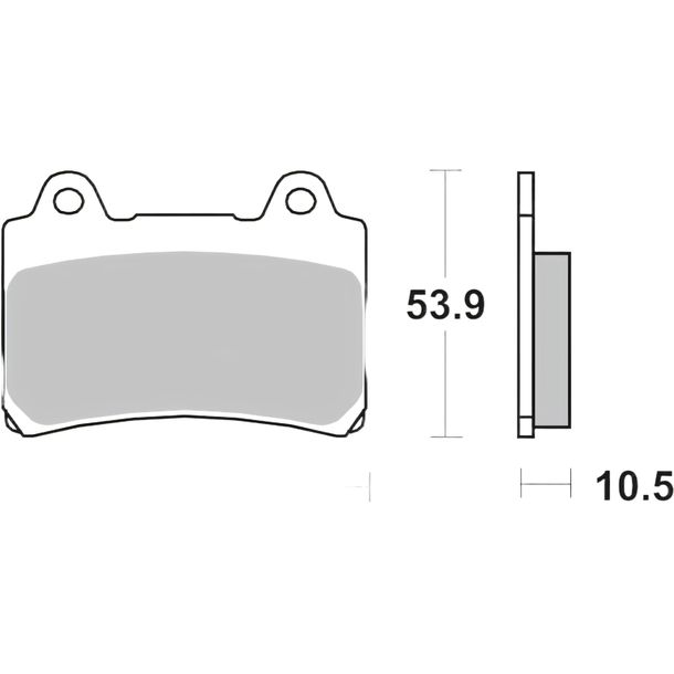 Bremsbeläge Brembo 07YA17SA Sinter-Metall mit Zulassung für Yamaha TDM TDR 250 / 850 ccm Bj. 1988 - 1995