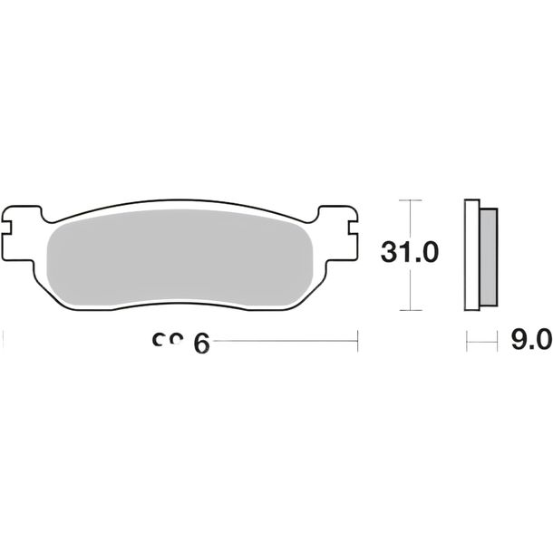 Brake pads Brembo 07YA37SP sintered metal with approval for Yamaha YZF-R1 YZF-R6 600 / 1000 ccm Year 1999 - 2003