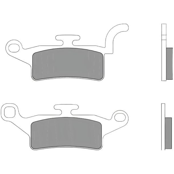 Pastiglie dei freni Brembo 07093 in carbonio ceramico con omologazione per Yamaha Xenter BWS 125 / 150 ccm