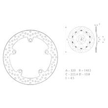 Bremsscheibe Brembo Genuine Part 68B407H7, starr vorne 320x4,5mm für Husqvarna Nuda R ABS 900 ccm Bj. 2012 - 2015