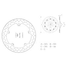 Bremsscheibe Brembo Oro 168B407D6 mit Zulassung, starr vorne 305x5mm für BMW F GS R GT Adventure 750 - 1300 ccm Bj. 2004 - 2025