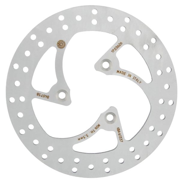 Disco de freno Brembo Oro 68B40758 rígido con homologación