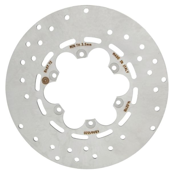 Remschijf Brembo Oro 68B40772 vast met goedkeuring