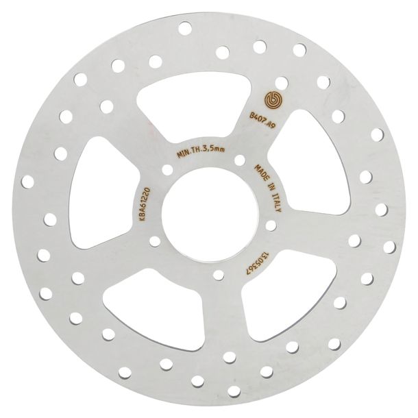 Disco de freno Brembo Oro 68B407A9 rígido con homologación