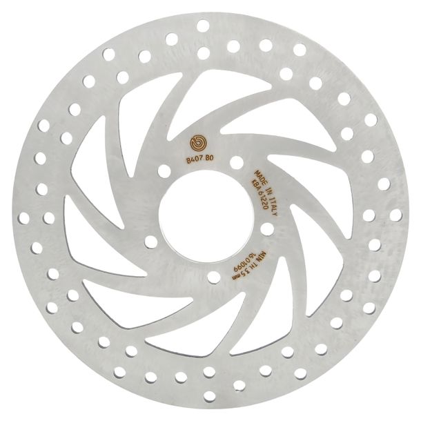 Brake disc Brembo Oro 68B407B0 rigid with approval