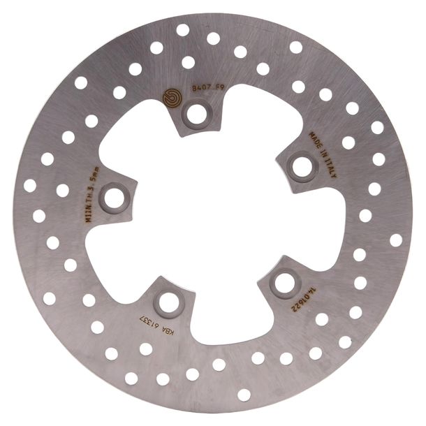 Disco del freno Brembo Oro 68B407F9 rigido con approvazione