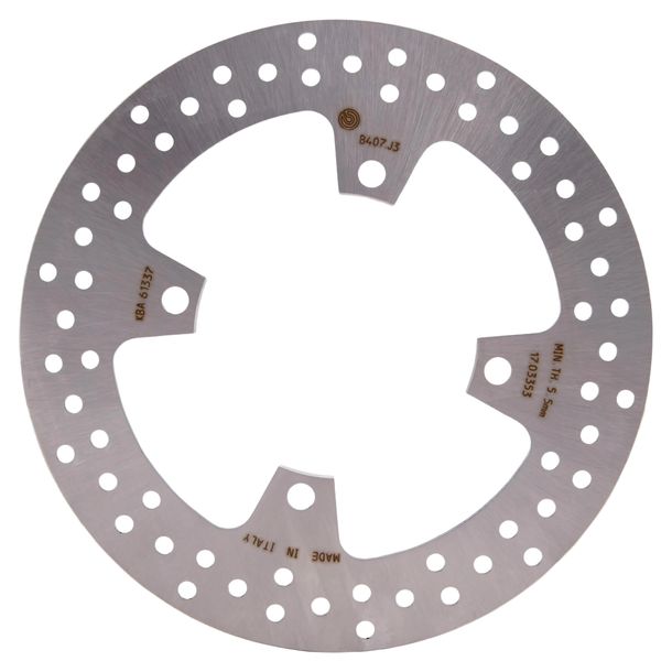 Disco de freno Brembo Oro 68B407J3 rígido con homologación