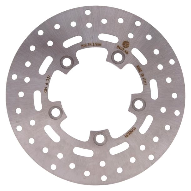 Disco de freno Brembo Oro 68B407K6 rígido con homologación