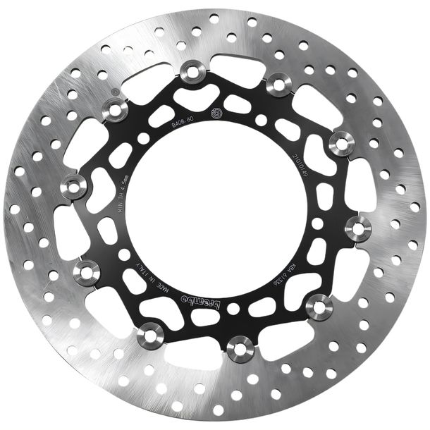 Bremsscheibe Brembo Oro 78B40860 schwimmend mit Zulassung für Yamaha FZ 8 Fazer S SA YZF-R1 YZF-R6 600 - 1000 ccm Bj. 2005 - 2016