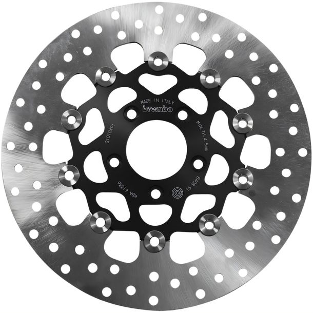Disco de freno Brembo Oro 78B40891 flotante con homologación para Harley Davidson FLS Softail FLSTC Fat Boy Heritage Classic ABS FXDWGI EFI Dyna Wide Glide Año 2000 - 2015