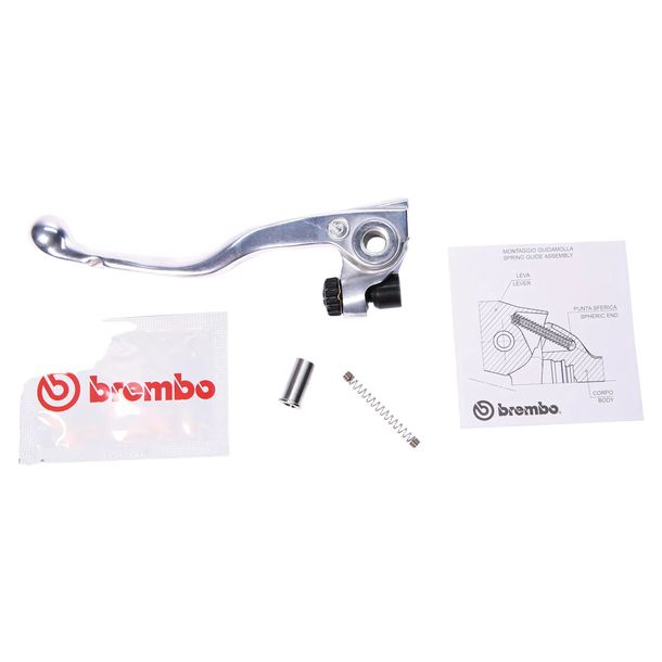 Leva frizione Brembo 110270606 122mm argentata per cilindro frizione Brembo 110270606 MX