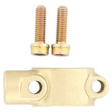 Lenkerklemme Brembo 110437230 gold mit Spiegelaufnahme M10x1,25 Rechtsgewinde für PS13/PS16