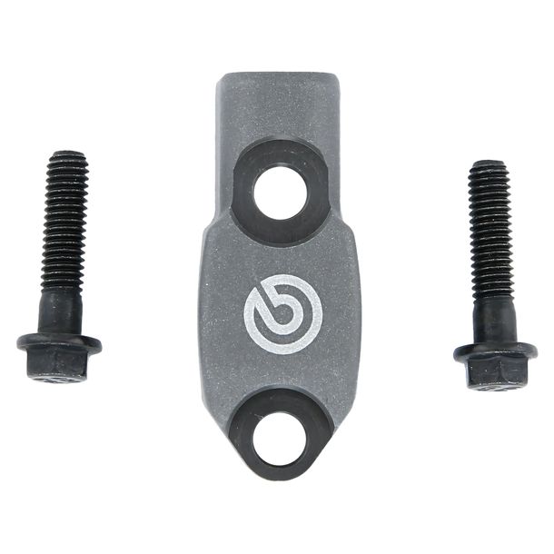Lenkerklemme Brembo 110A26391 grau mit Spiegelaufnahme Rechtsgewinde M10x1,25 für PR19/PR16 RCS