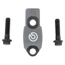 Lenkerklemme Brembo 110A26391 grau mit Spiegelaufnahme Rechtsgewinde M10x1,25 für PR19/PR16 RCS