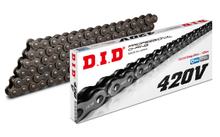 Ketting DID O-Ring 420V / 112 Snapverbinding FJ staal (1/2 x 1/4 x 7,75) voor Yamaha RDM DTM, KTM SX Kawasaki KX 50 - 80 cc