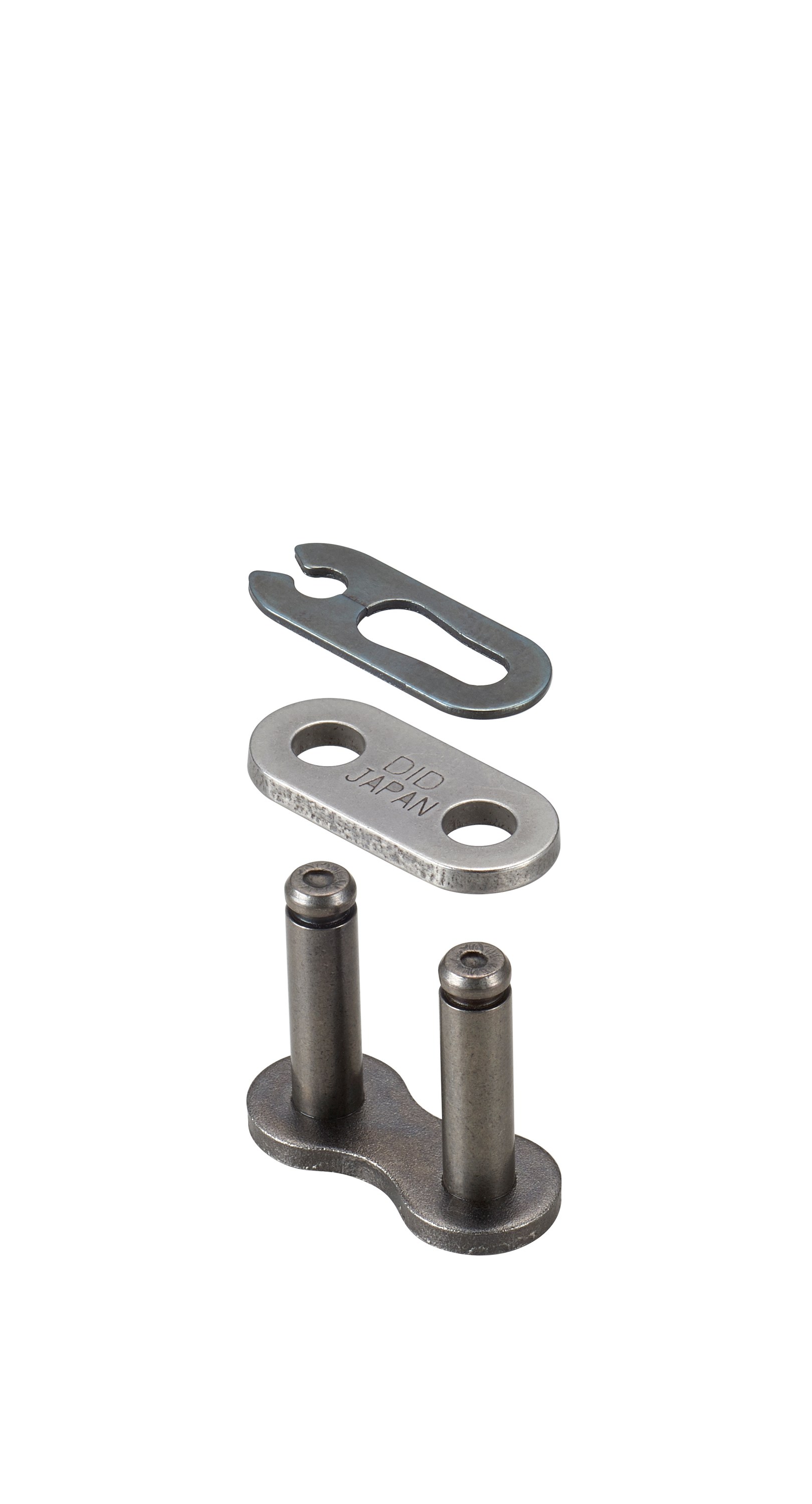 DID Motorrad-Kette 428 HD – 134 Glieder, Offen Mit Clipschloss, Stahlfarbe, Hohe Zugfestigkeit