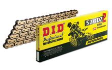 Ketting DID Standard 520DZ2 / 136 Splitter/Nietverbinding ZJ goud / zwart (5/8 x 1/4 x 10,16)