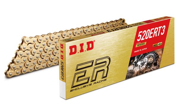 Kette DID Standard 520ERT3 / 106 Clipschloss FJ gold (5/8 x 1/4 x 10,16)