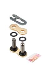 Elo de corrente DID Clipschloss FJ dourado / preto para corrente 520VX3 5/8 x 1/4 x 10,16