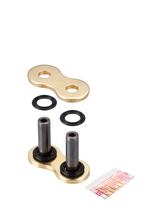 DID studded lock ZJ gold for chain 525ZVM-X 5/8 x 5/16 x 10.16