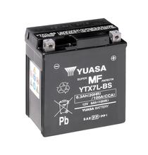 Batterie YUASA YTX7L / YTX7L-BS AGM 12V 6Ah Motorradbatterie / Rollerbatterie / Mopedbatterie / für Vespa / ATV / Quad, wartungsfrei versiegelt vorgeladen
