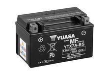 Batterie YUASA YTX7A / YTX7A-BS AGM 12V 6Ah Motorradbatterie / Rollerbatterie / Mopedbatterie / ATV / Quad, wartungsfrei versiegelt vorgeladen