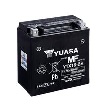Batterie YUASA YTX16 / YTX16-BS AGM 12V 14Ah Motorradbatterie / Rollerbatterie / ATV / Quad, wartungsfrei versiegelt vorgeladen