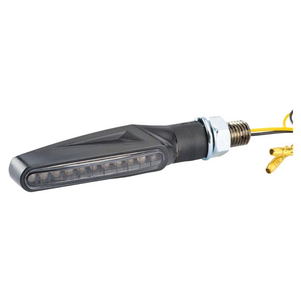 LED-Blinker Protech RC-30 links / rechts Kunststoff, schwarz mit Zulassung, universal für Motorroller / Motorräder