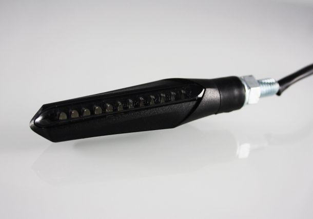 LED-Blinker Protech Lauflicht RC-40 links / rechts Kunststoff, schwarz mit Zulassung für Honda CBR R, Yamaha YZF-R6 Kawasaki ZX-6R BMW 1 NineT Sport Scrambler Pure