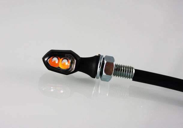 LED-richtingaanwijzer Protech RC-80 links / rechts kunststof, zwart met goedkeuring voor Honda CBR R, Yamaha YZF-R6 Kawasaki ZX-6R BMW 1 NineT Sport Scrambler Pure Racer Urban