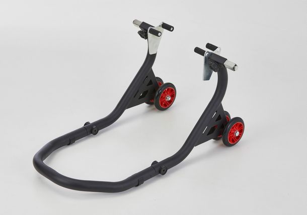 Caballete de montaje Protech delantero 360 x 460 x 720 / 303mm universal de acero recubierto de polvo negro para Suzuki GSX 0 FA GSF Bandit SA, BMW F R Honda CBR GS ESA año 1982 - 2023