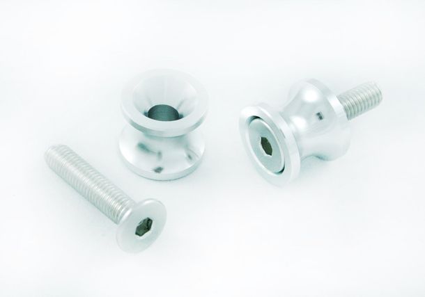 Racing adapter Protech M6 universal aluminum silver for Yamaha YZF-R6 MT-09 FZ1 Fazer N NA S SA YZF-R1 YZF-R YZF R YZF-R3 XSR A 125 - 1200 ccm year 1999 year 1999 - 2023