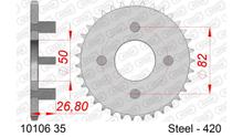Pignone AFAM 420 LK 82 Ø 50 35Z in acciaio a 4 fori argento