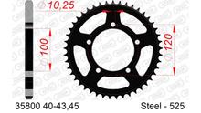 AFAM 525 LK 120 Ø 100 41Z 5-hole steel sprocket black