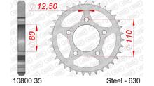 AFAM 630 LK 110 sprocket Ø 80 35Z 5-hole steel silver