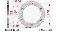 AFAM 520 LK 164 sprocket Ø 152 42Z 6-hole steel silver